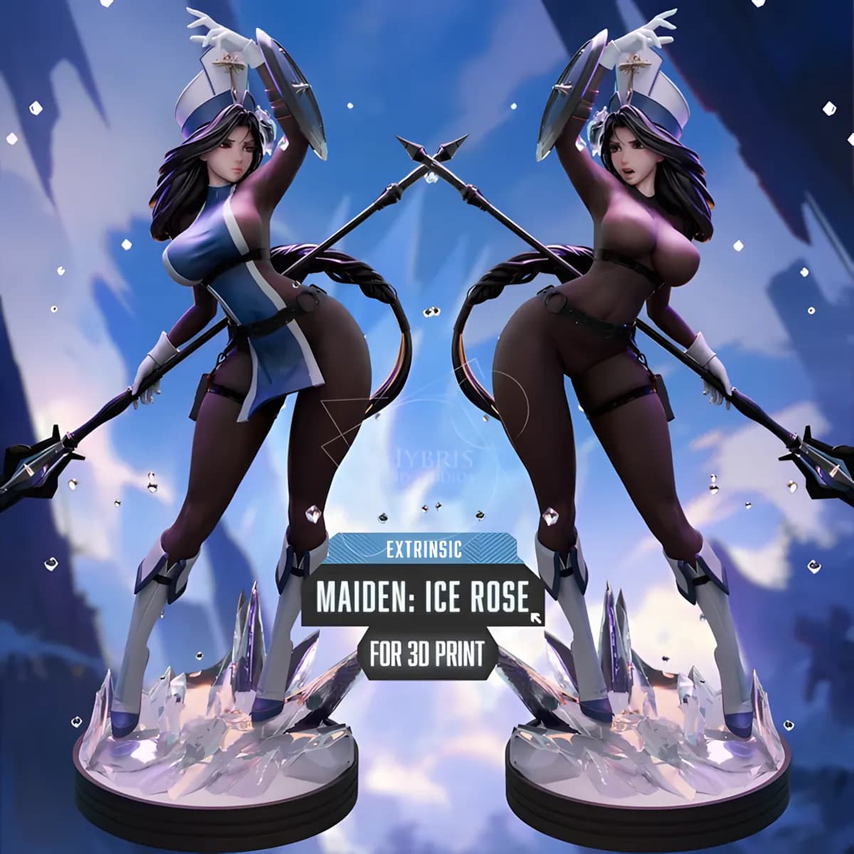 STL - Maiden: Ice Rose Figura STL
