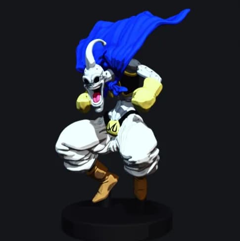 STL - Majin Buu Maligno Figura STL render 2