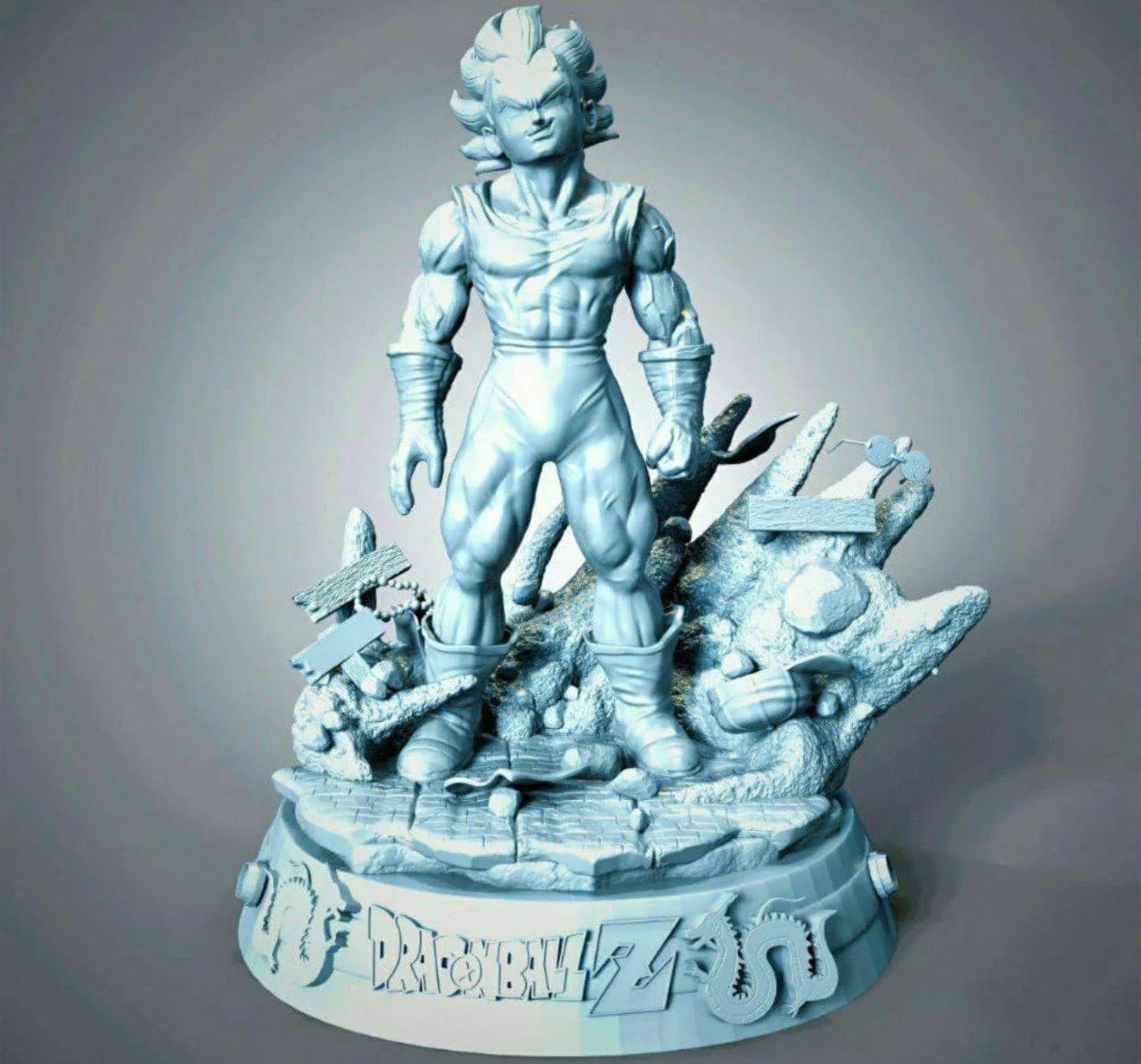 STL - Majin Vegeta (2) render 5