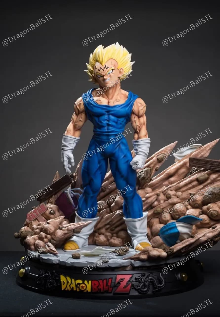 STL - Majin Vegeta Figura