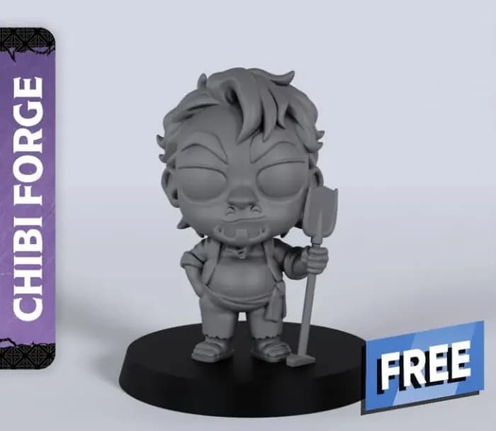 STL - male villager with free dragon