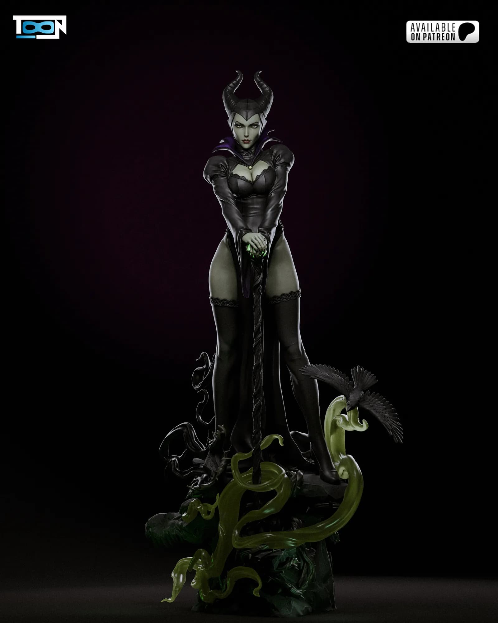STL - Maléfica de "La Bella Durmiente" render 3
