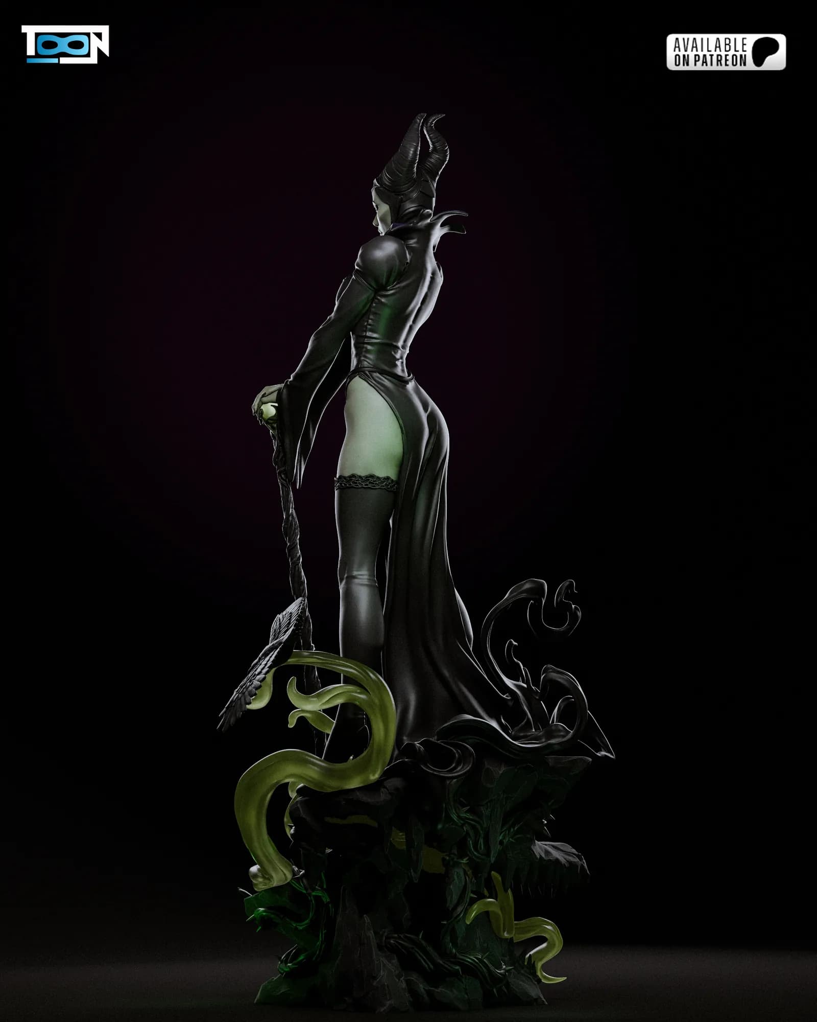 STL - Maléfica de "La Bella Durmiente" render 4