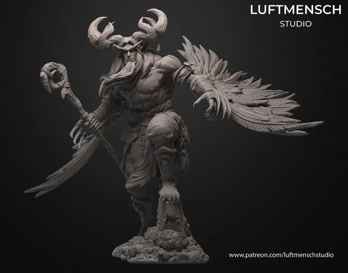 STL - malfurion stormrage render 2