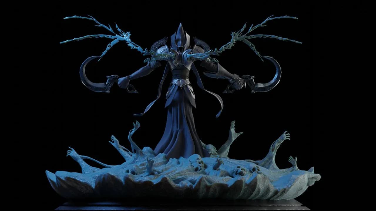 STL - Malthael, el Ángel de la Muerte render 2