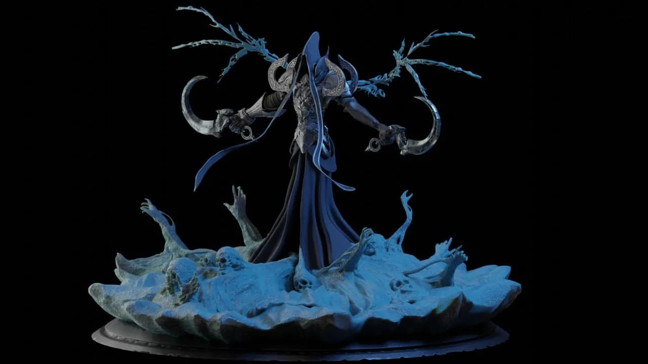 STL - Malthael, el Ángel de la Muerte render 3