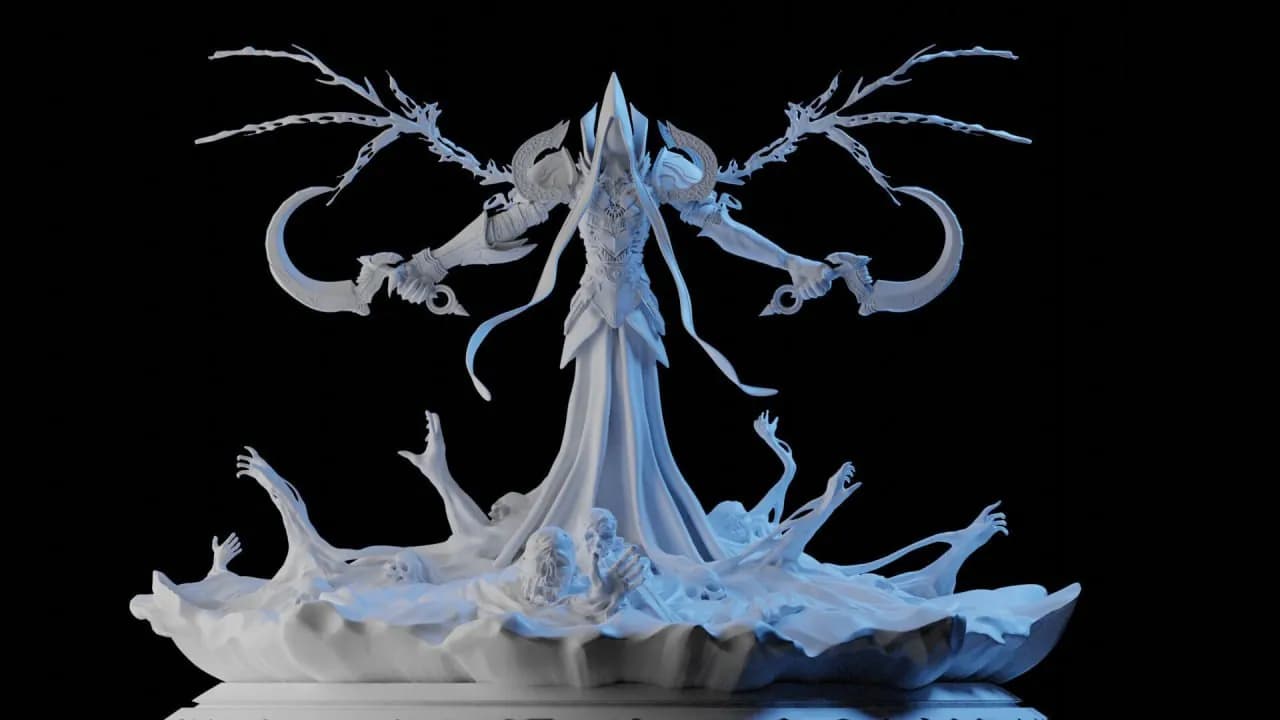 STL - Malthael, el Ángel de la Muerte render 4