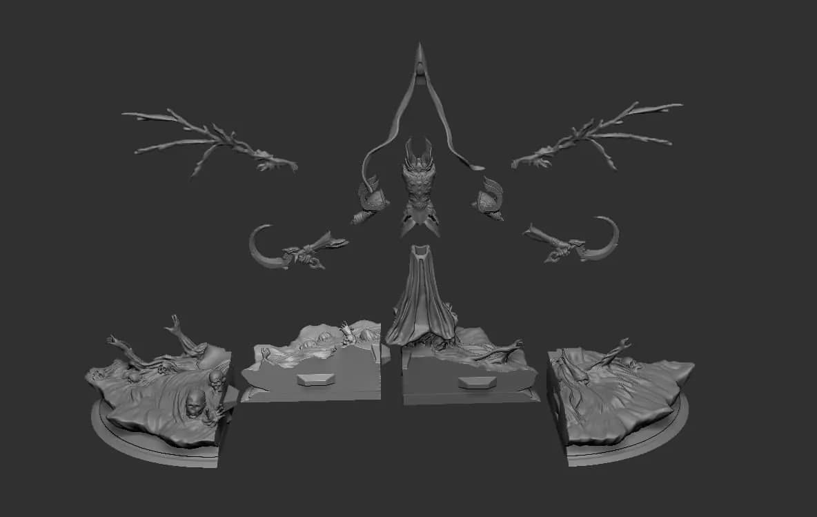 STL - Malthael, el Ángel de la Muerte render 5