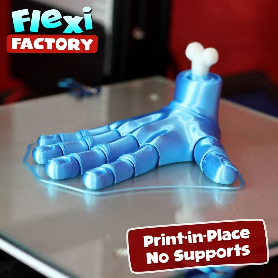 STL - Mano articulada flexible render 2