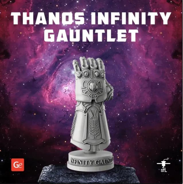 STL - Manopla del Infinito de Thanos render 2