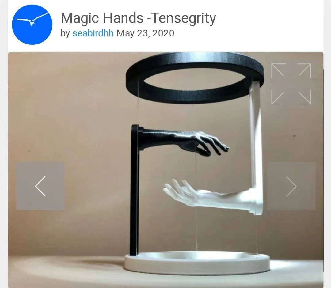 STL - Manos Mágicas Tensegridad