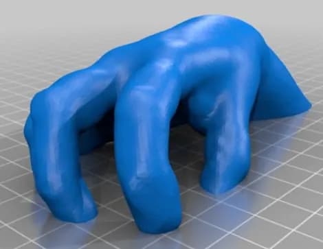 STL - Manos saliendo de la pared render 4