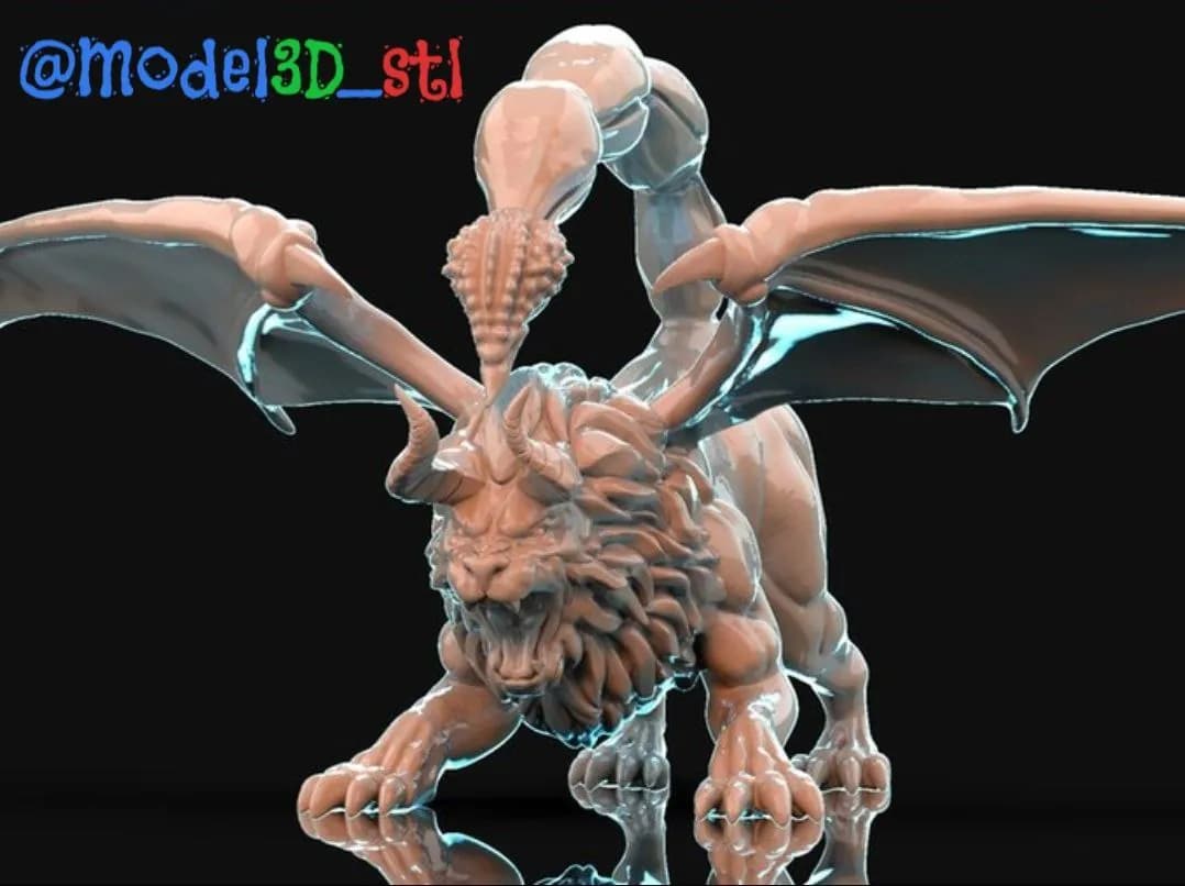 STL - Manticora alada