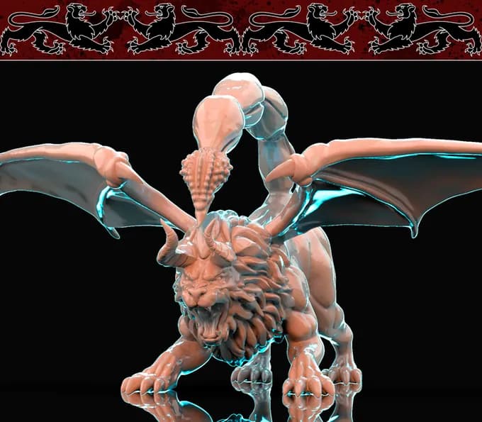 STL - Manticora alada