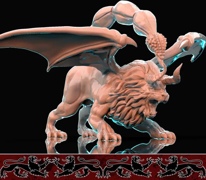 STL - Manticora alada