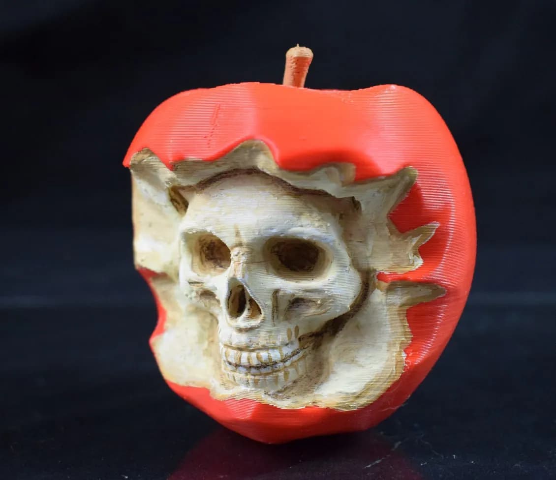 STL - Manzana Envenenada Calavera
