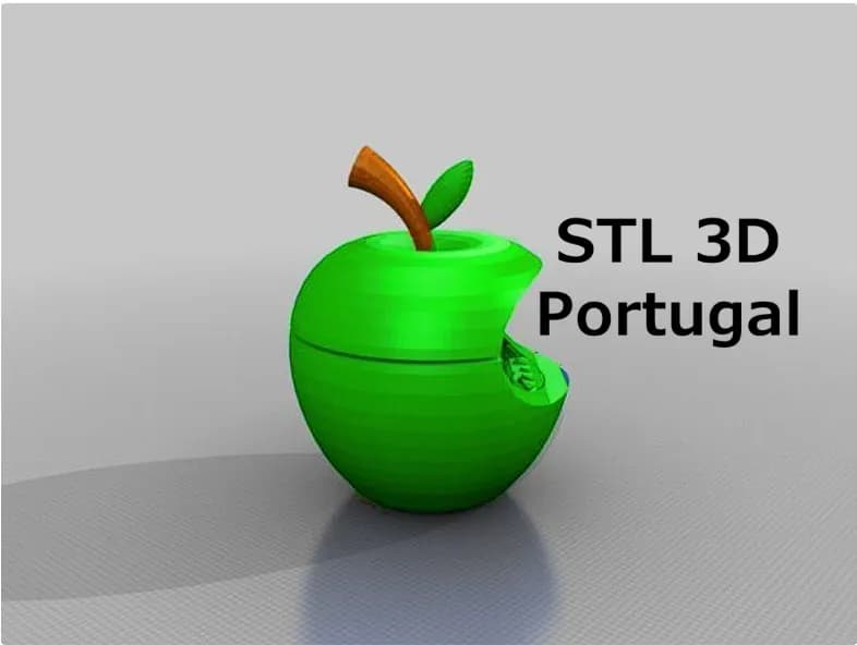 STL - Manzana Mordida Grinder render 2
