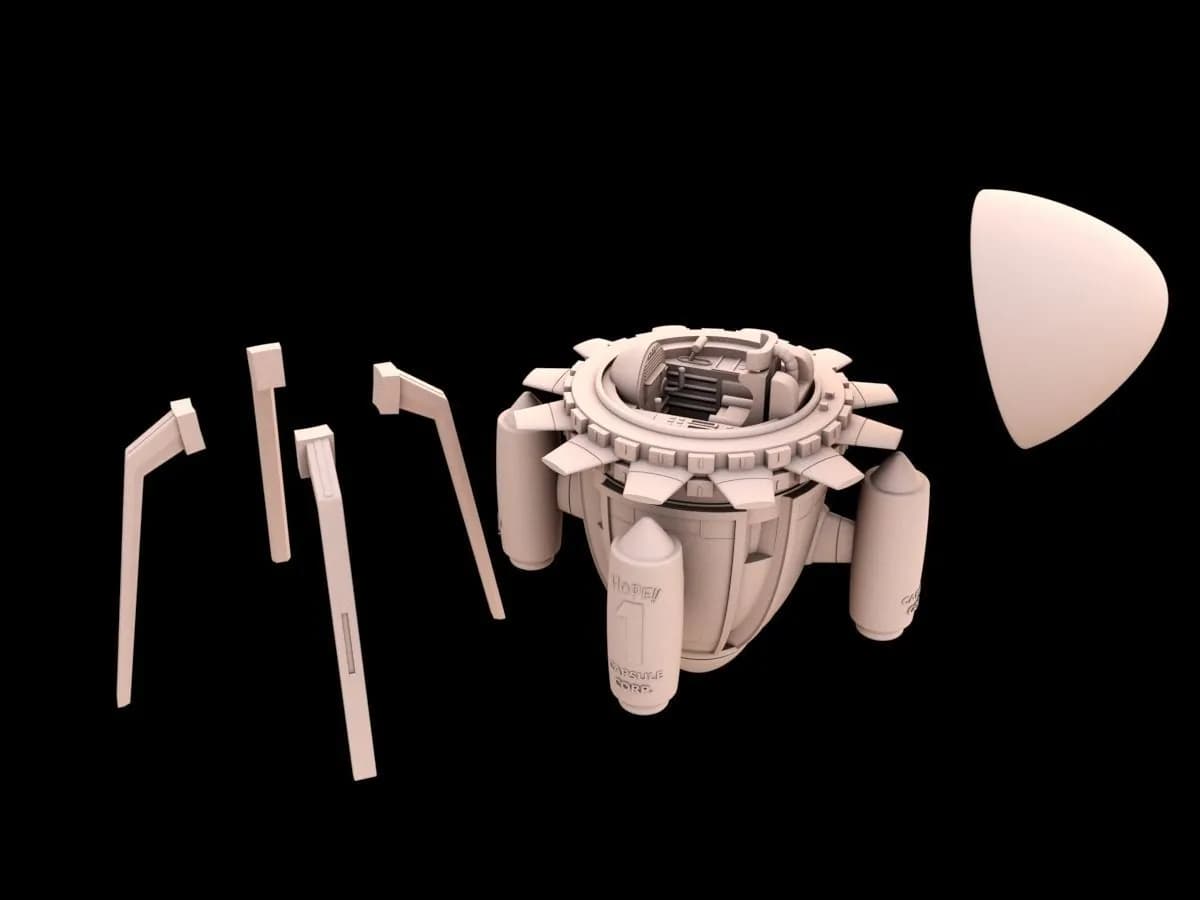STL - Máquina del Tiempo de Dragon Ball render 2