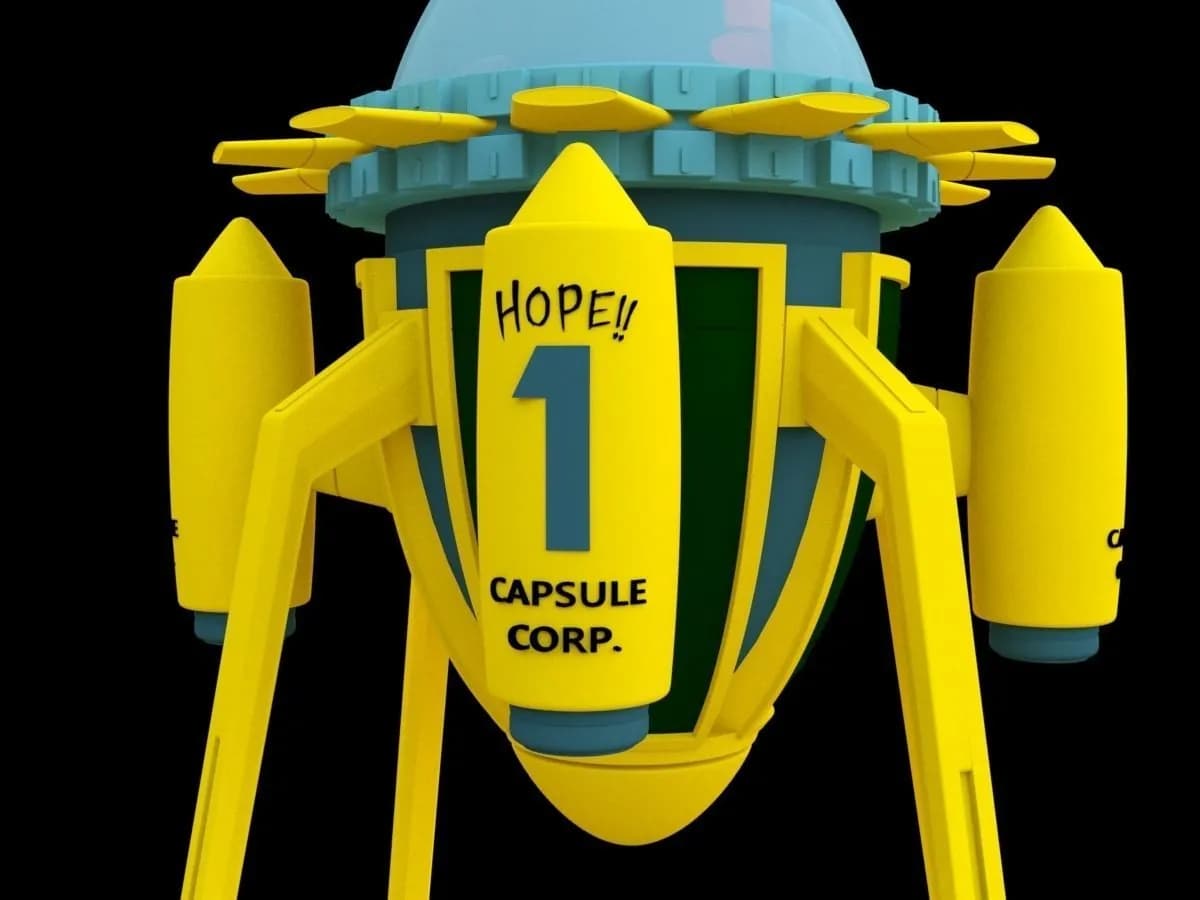 STL - Máquina del Tiempo de Dragon Ball render 5
