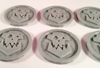 STL - Marcador de token de orco 40K render 3