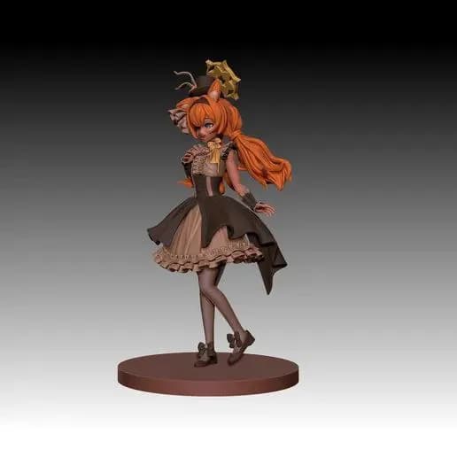 STL - Mari Iochi Idol Blue Archive render 2