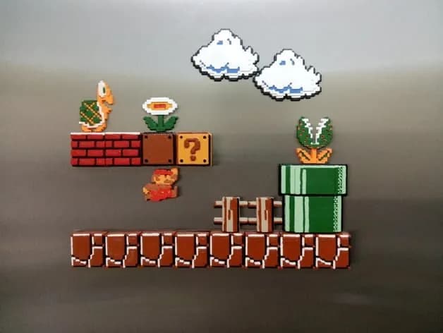 STL - mario bros tile set 1183157