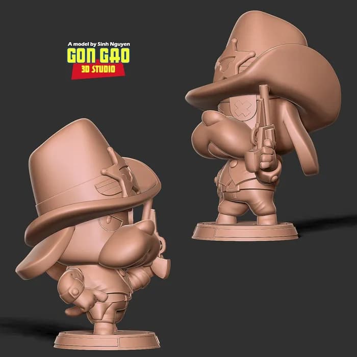 STL - marshal ruffs brawl stars render 5