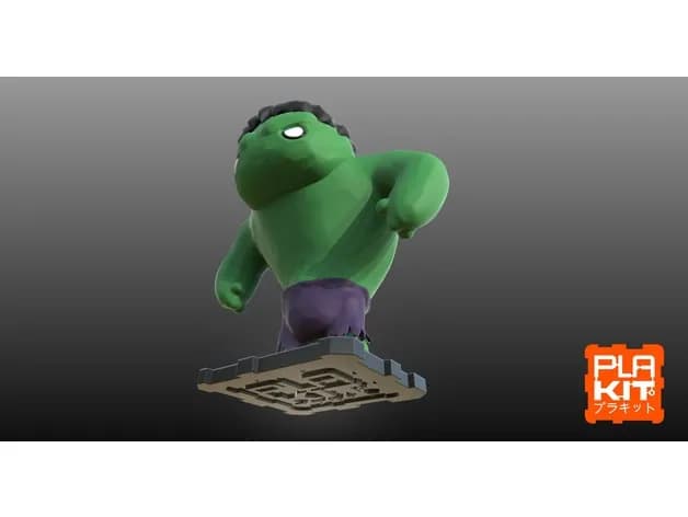 STL - marvel the hulk render 2