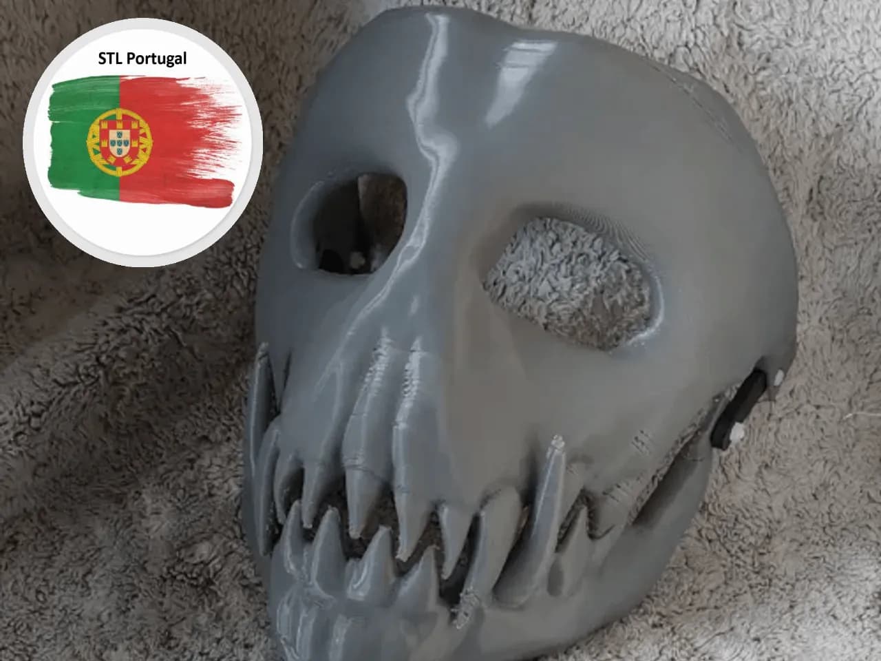 STL - Máscara Articulada Skully render 5
