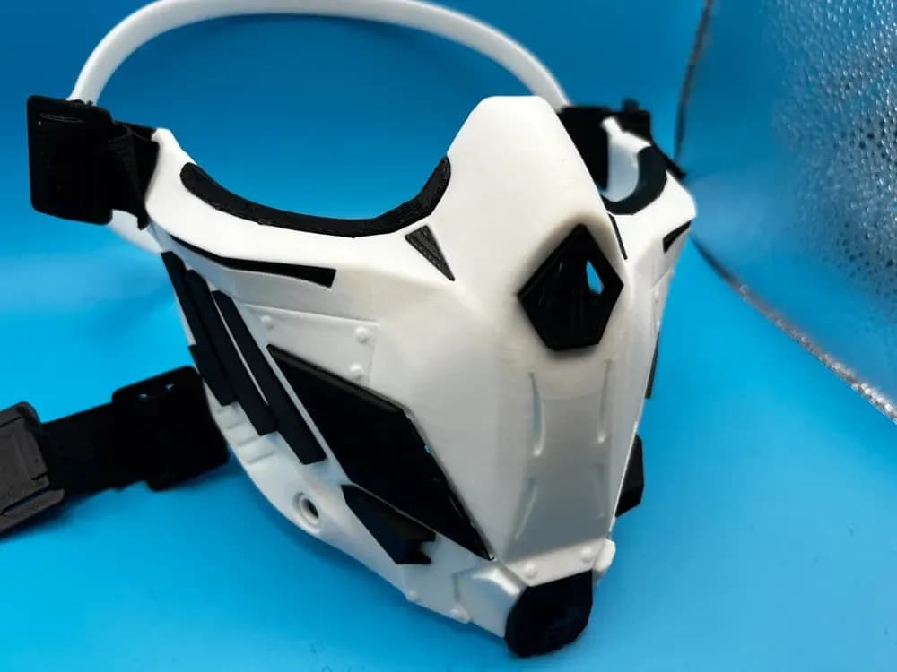 STL - Máscara Cyberpunk Impresa en 3D