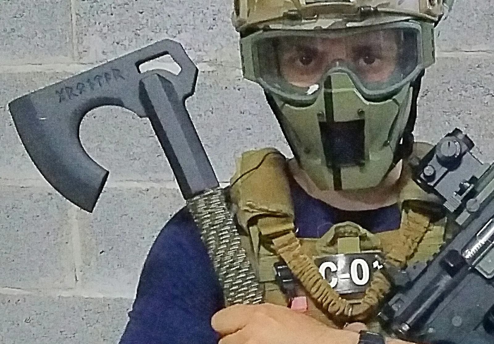 STL - Máscara de Airsoft Ghost render 2