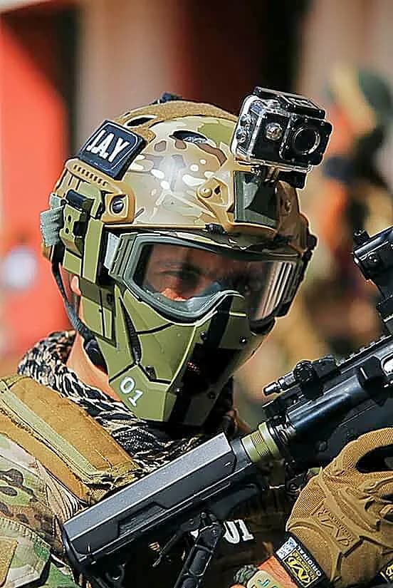 STL - Máscara de Airsoft Ghost render 5