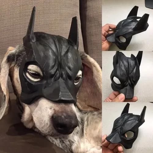 STL - Máscara de Batman para perro 2