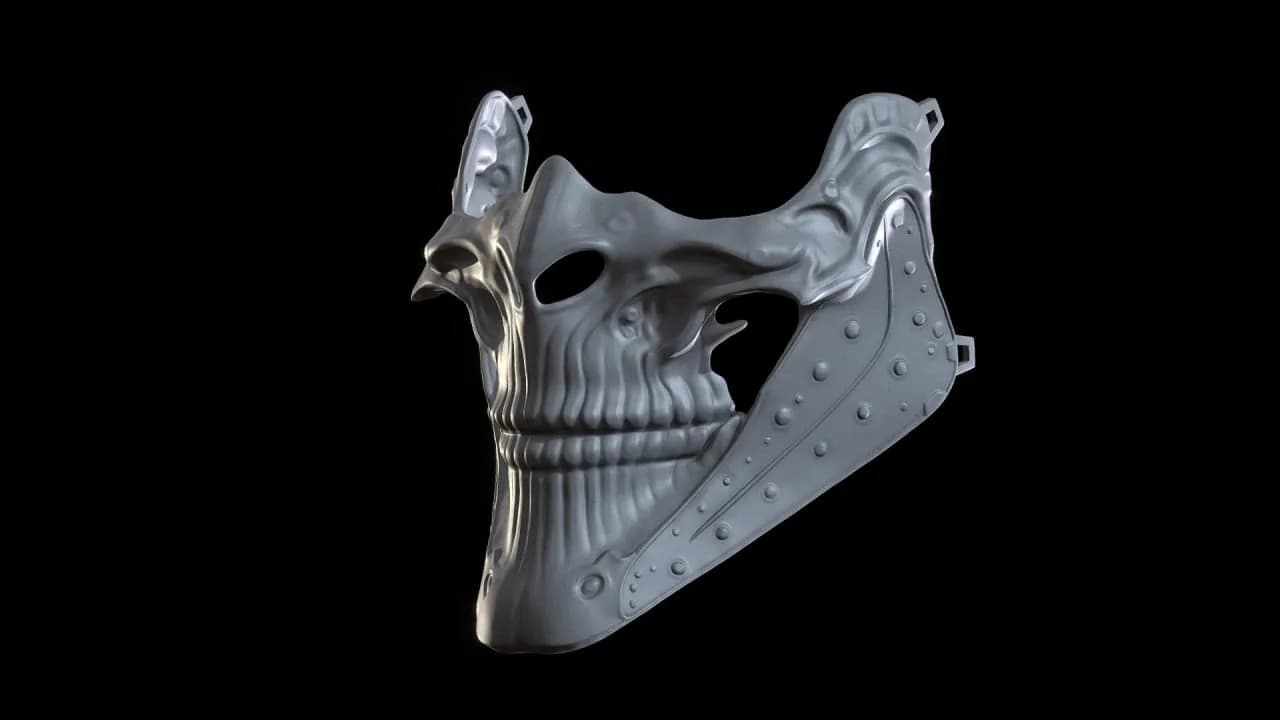 STL - Máscara de calavera espeluznante