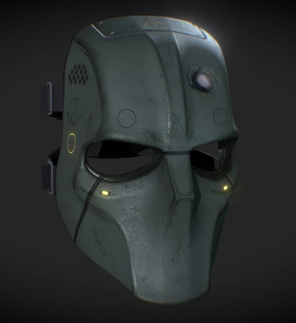 STL - Máscara de Calavera Futurista