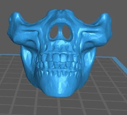 STL - Máscara de calavera media