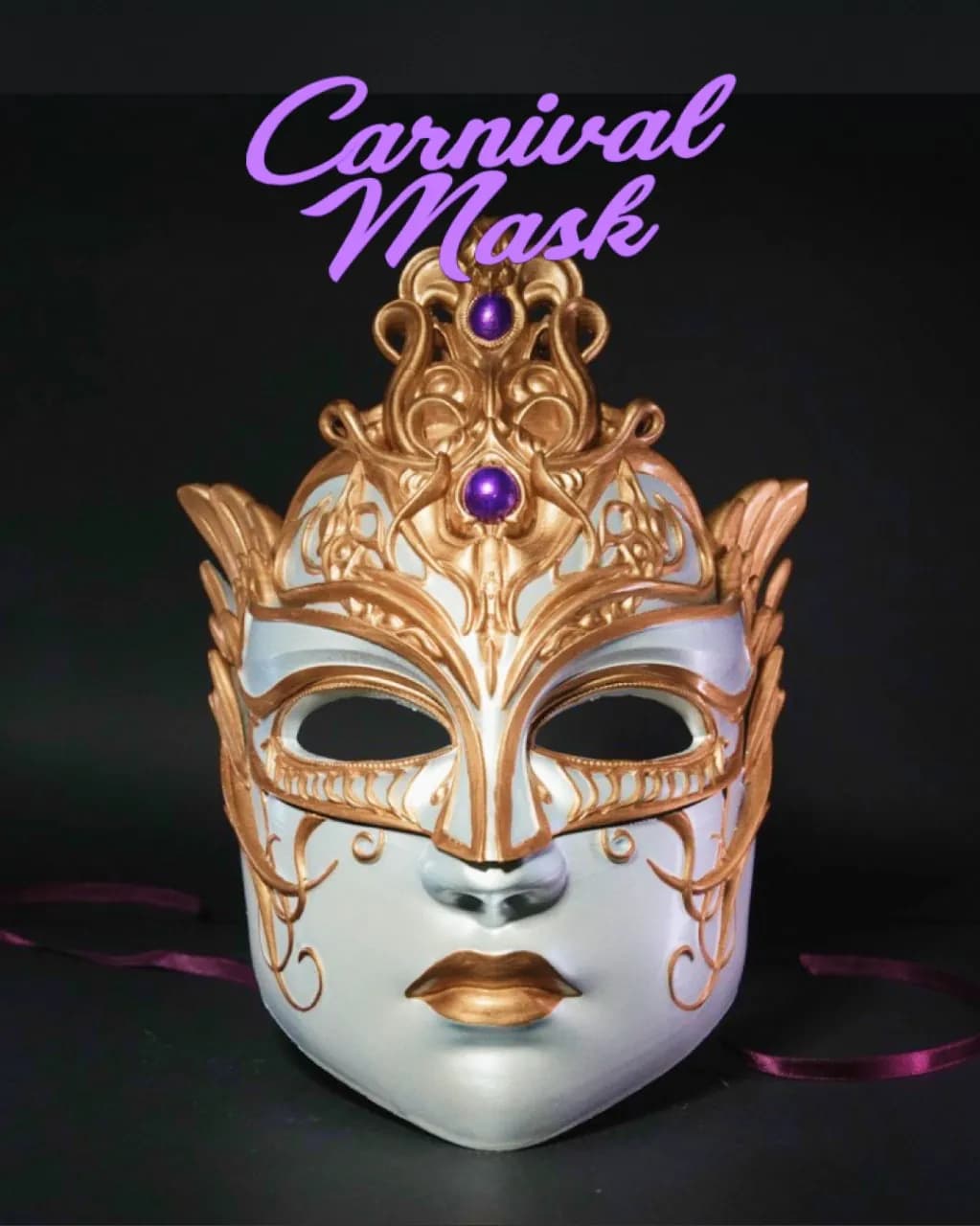 STL - Máscara de Carnaval Ornamental