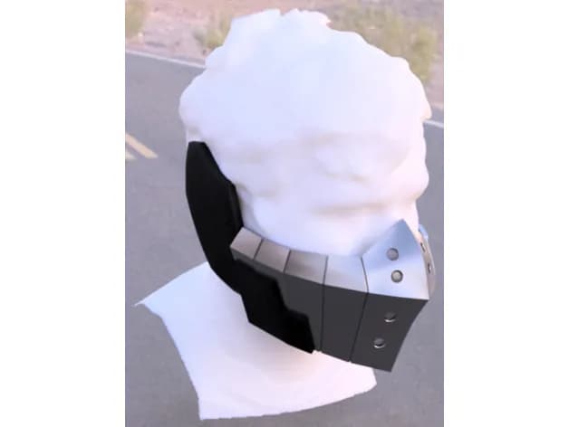 STL - Máscara de Deku (Izuku Midoriya) render 5