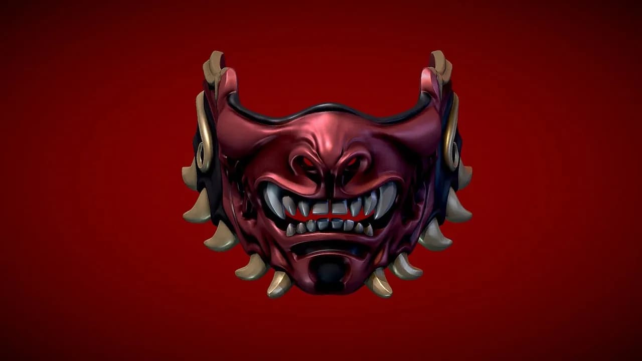 STL - Máscara de demonio Oni Hannya