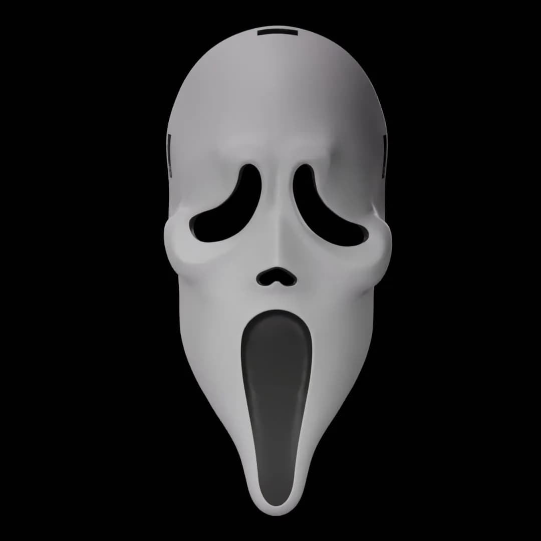 STL - Máscara de depredador alienígena render 2