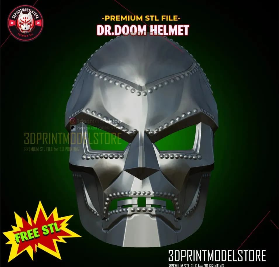 STL - Máscara de Doctor Doom 2