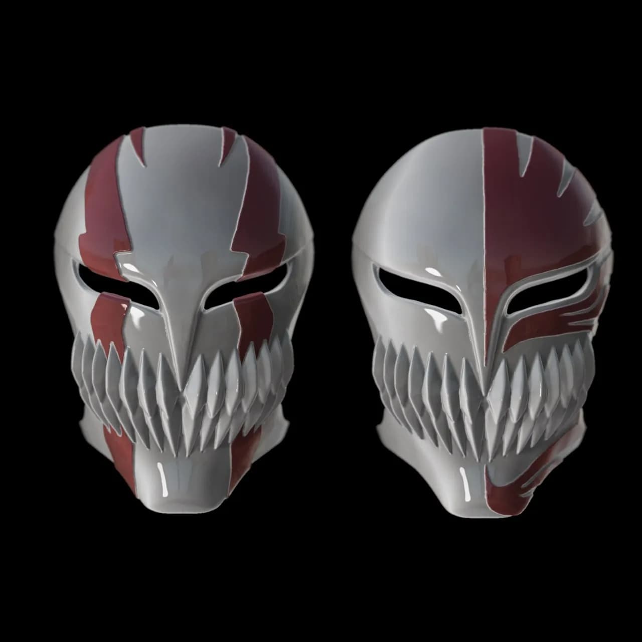 STL - Máscara de Ichigo Hollow render 2
