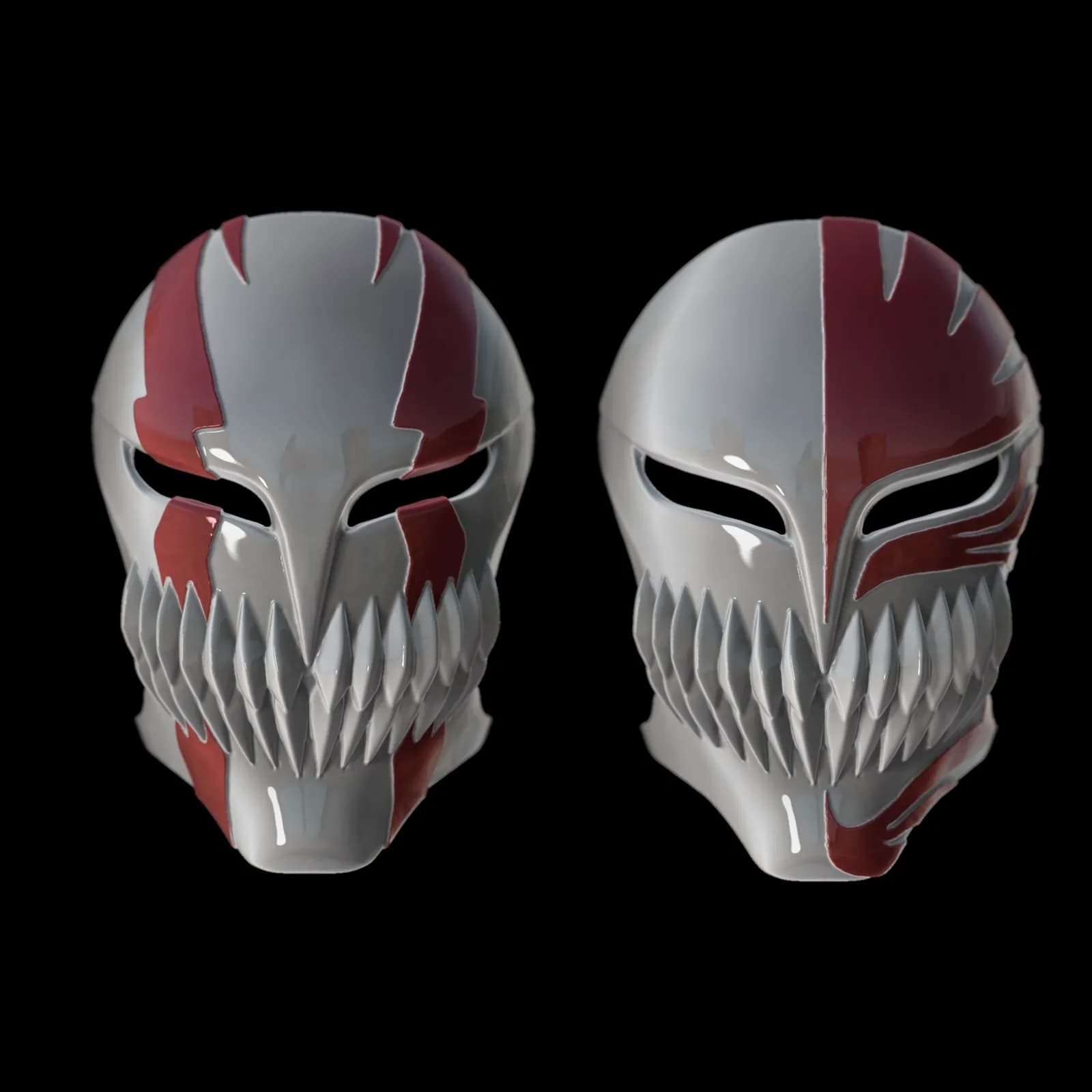 STL - Máscara de Ichigo Hollow render 4