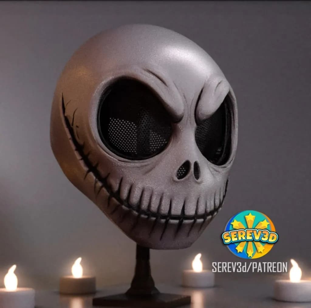 STL - Máscara de Jack Skellington