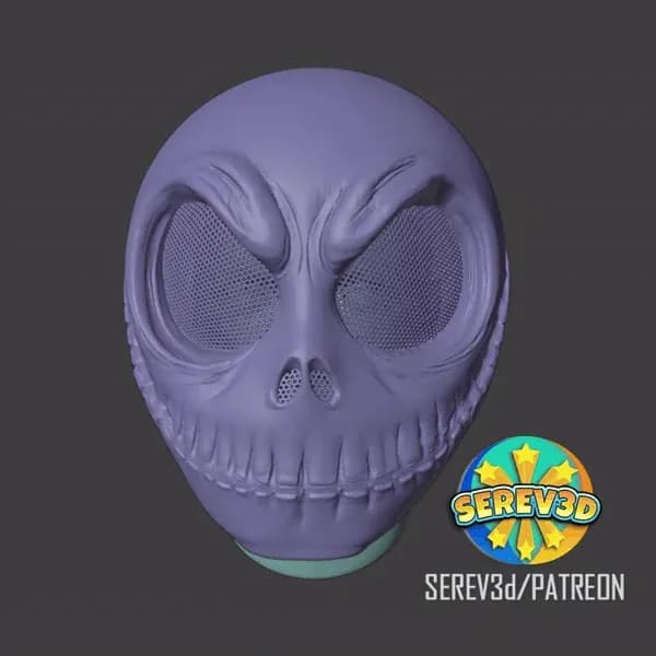 STL - Máscara de Jack Skellington