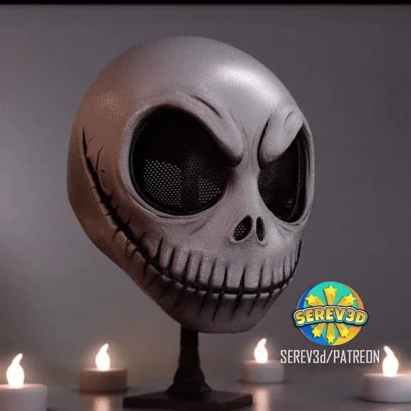 STL - Máscara de Jack Skellington