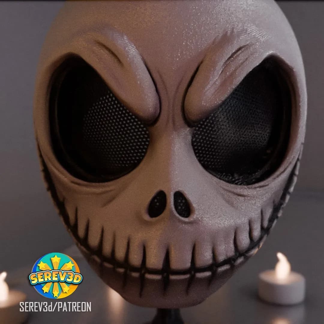 STL - Máscara de Jack Skellington