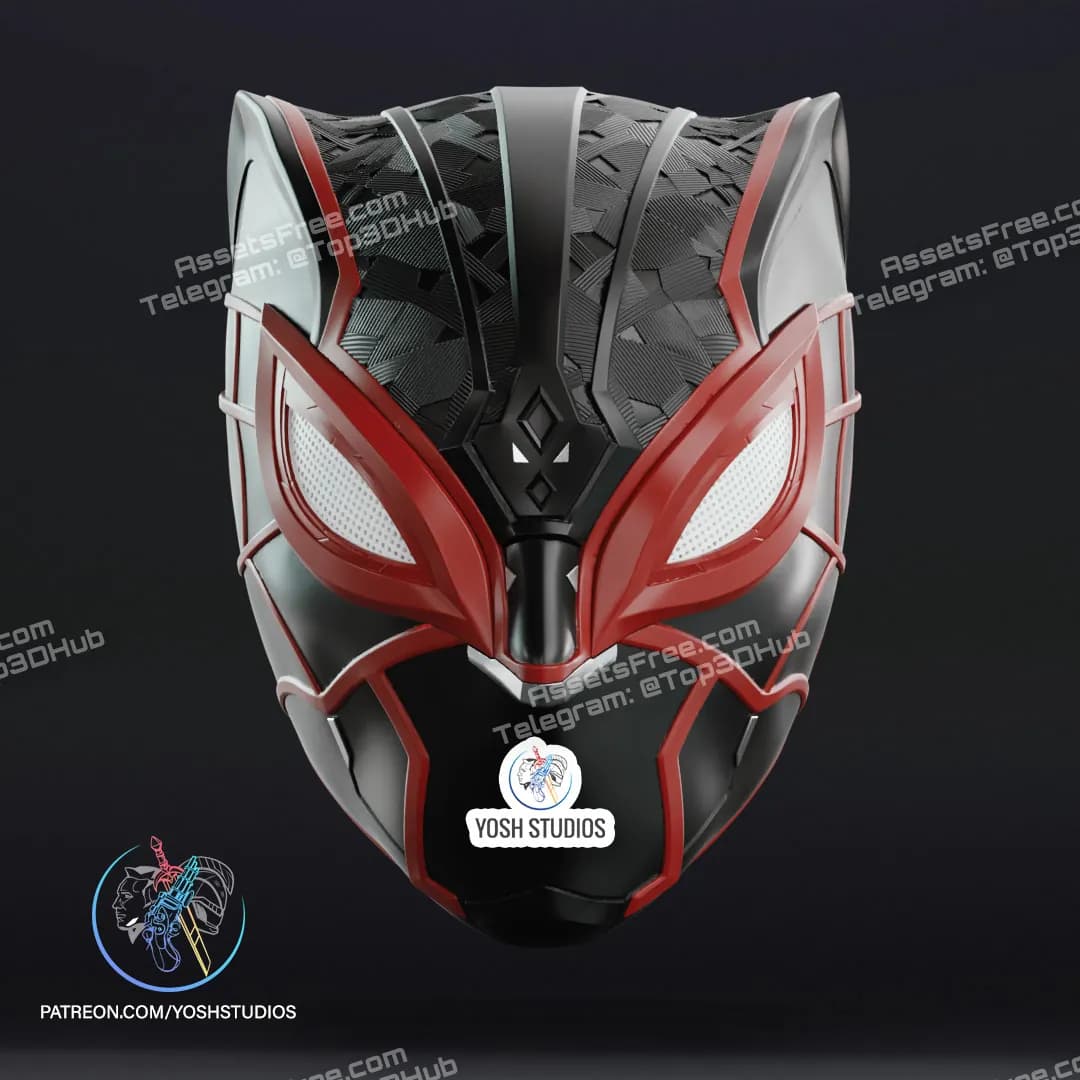 STL - Máscara de Miles Morales render 2