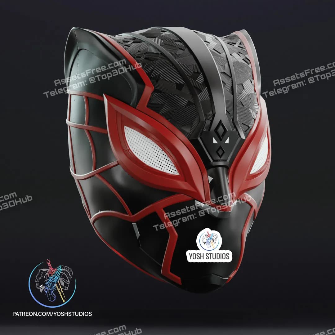 STL - Máscara de Miles Morales render 4