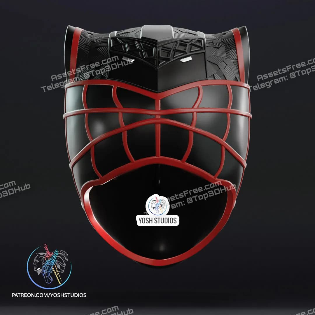 STL - Máscara de Miles Morales render 5